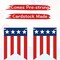 American String Flag Banner 4th of July Decorations Patriotic Red White Blue Stars and Stripes Bunting, USA Flag Garland for Labor Veterans Day, American Independence Day Decorations